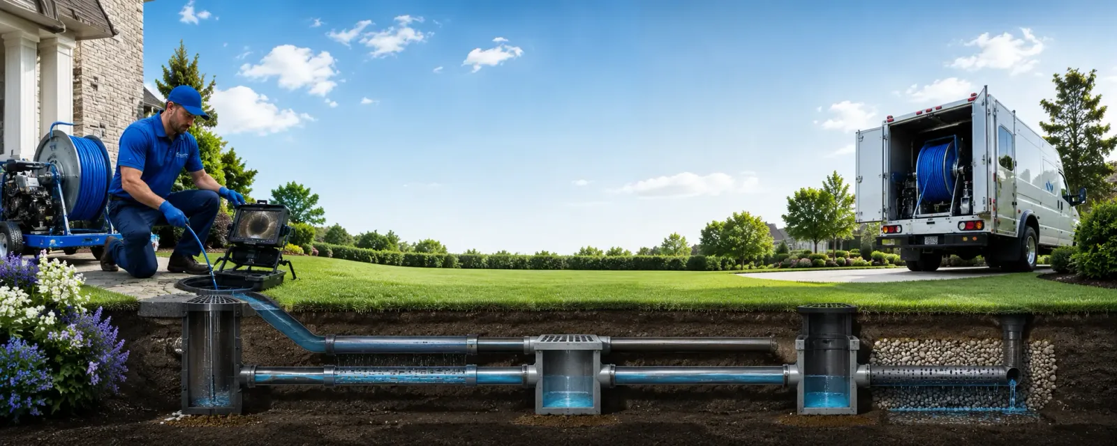 Outdoor drain cleaning information for Montague, MA